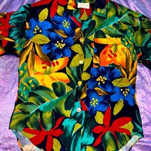 Vintage The Collector San Francisco Floral Button Shirt